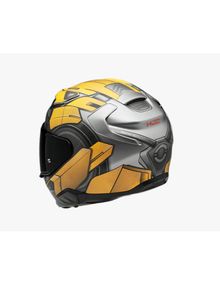 HJC F71 BUMBLEBEE HASBRO SPORTINIS/UŽDARAS MOTO ŠALMAS