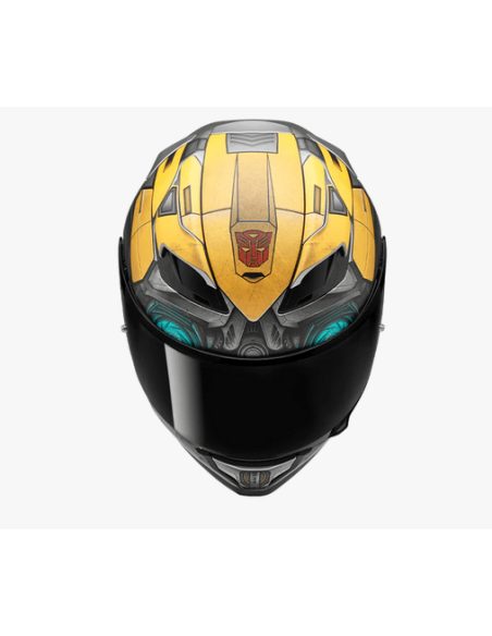 HJC F71 BUMBLEBEE HASBRO SPORTINIS/UŽDARAS MOTO ŠALMAS