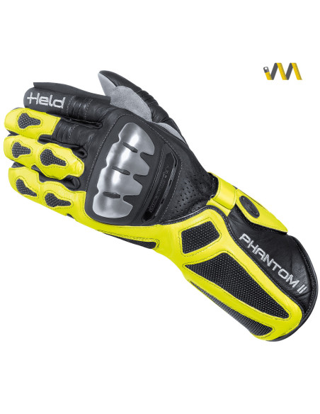HELD PHANTOM II YELLOW MOTO PIRŠTINĖS