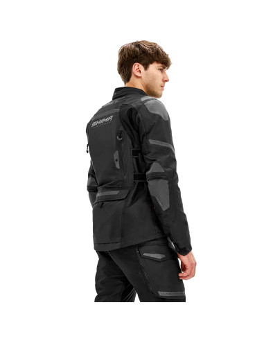 SHIMA DUNE BLACK MEN'S MOTO JACKET