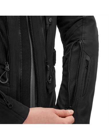 SHIMA DUNE BLACK MEN'S MOTO JACKET