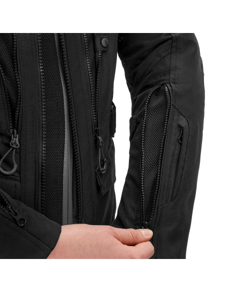 SHIMA DUNE BLACK MEN'S MOTO JACKET