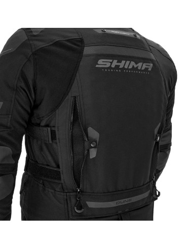 SHIMA ЧЕРНАЯ МУЖСКАЯ МОТОКУРТКА DUNE