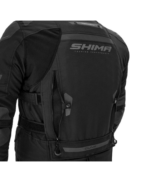 SHIMA ЧЕРНАЯ МУЖСКАЯ МОТОКУРТКА DUNE