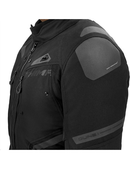 SHIMA DUNE BLACK MEN'S MOTO JACKET