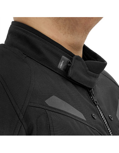 SHIMA DUNE BLACK MEN'S MOTO JACKET