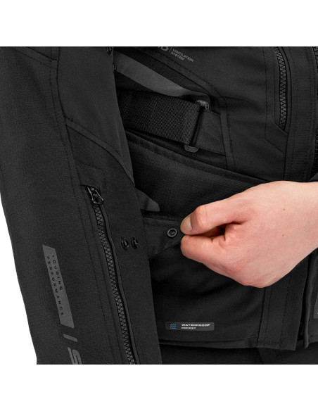 SHIMA DUNE BLACK MEN'S MOTO JACKET