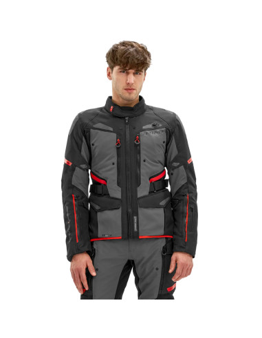 SHIMA DUNE RED MEN'S MOTO JACKET