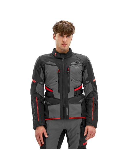 SHIMA DUNE RED MEN'S MOTO JACKET