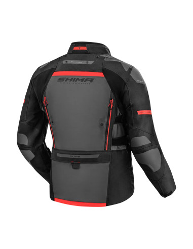 SHIMA DUNE RED MEN'S MOTO JACKET