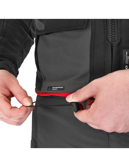 SHIMA DUNE RED MEN'S MOTO JACKET