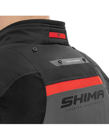 SHIMA DUNE RED MEN'S MOTO JACKET