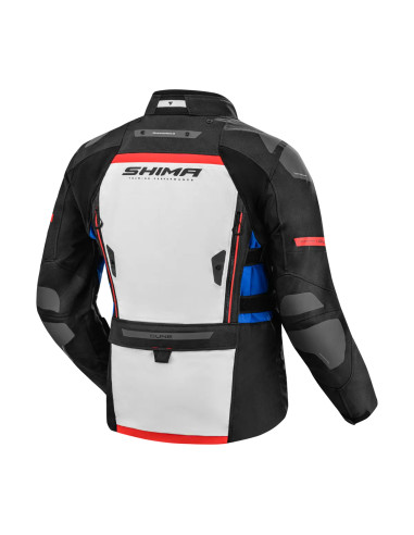 SHIMA DUNE BLUE MEN'S MOTO JACKET