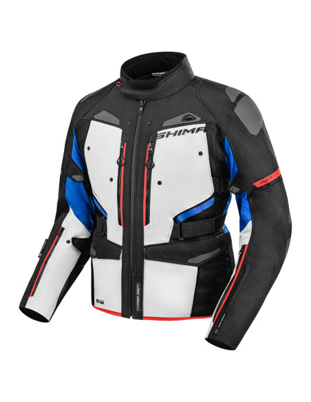 SHIMA DUNE BLUE MEN'S MOTO JACKET