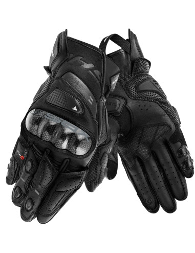 SHIMA XRS-3 BLACK MOTO GLOVES
