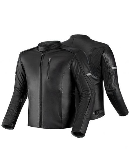 SHIMA HUNTER 2.0 BLACK LEATHER MOTO JACKET