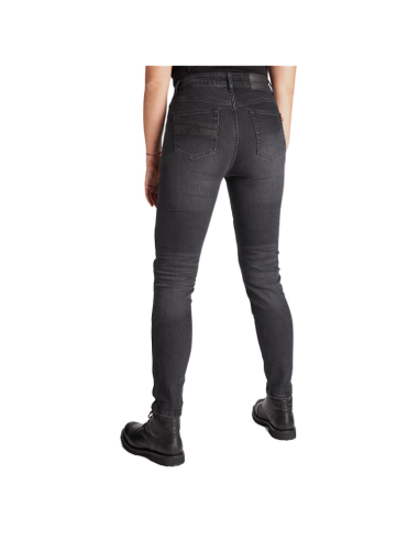 PANDO MOTO ЖЕНСКИЕ МОТОДЖИНСЫ KAYA SLIM GREY