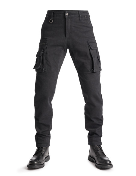 PANDO MOTO МУЖСКИЕ МОТО-ДЖИНСЫ DESERT CARGO BLACK