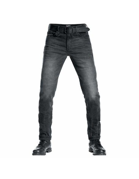 PANDO MOTO ROBBY SLIM BLACK MEN'S MOTO JEANS