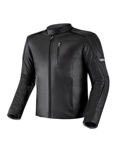 SHIMA HUNTER 2.0 BLACK LEATHER MOTO JACKET