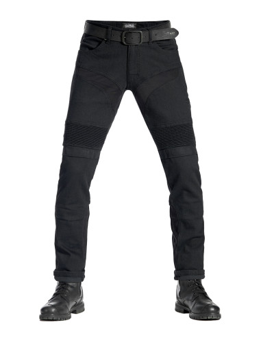 PANDO MOTO KARLDO SLIM BLACK MEN'S MOTO JEANS