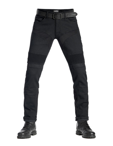PANDO MOTO KARLDO SLIM BLACK MEN'S MOTO JEANS