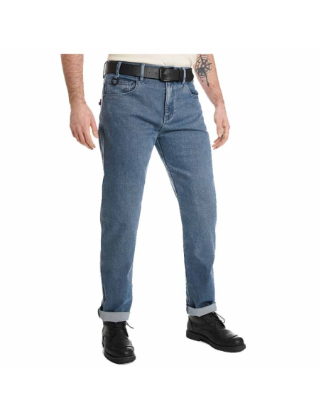 PANDO MOTO МУЖСКИЕ МОТОДЖИНСЫ JAMES REGULAR BLUE