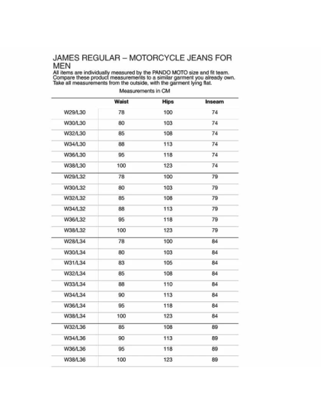 PANDO MOTO МУЖСКИЕ МОТОДЖИНСЫ JAMES REGULAR BLUE