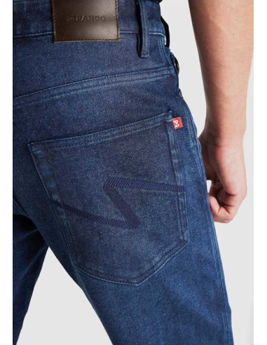 PANDO MOTO ARNIE SLIM BLUE MEN'S MOTO JEANS