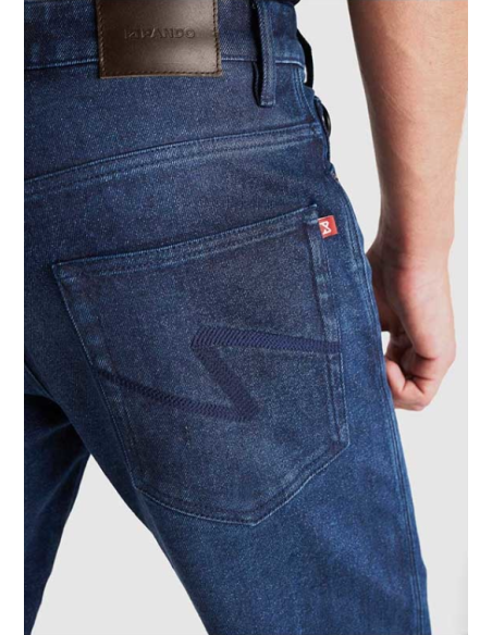 PANDO MOTO МУЖСКИЕ МОТОДЖИНСЫ ARNIE SLIM BLUE