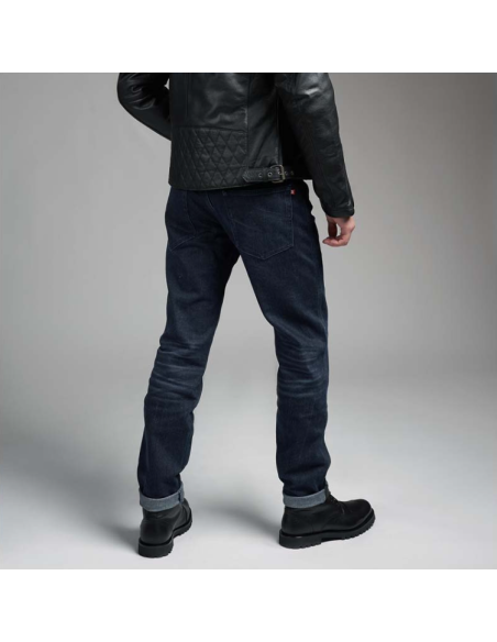 PANDO MOTO ARNIE SLIM BLUE MEN'S MOTO JEANS