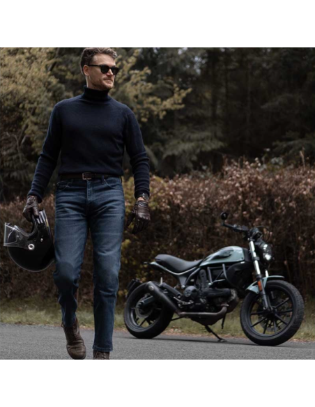 PANDO MOTO МУЖСКИЕ МОТОДЖИНСЫ ARNIE SLIM BLUE