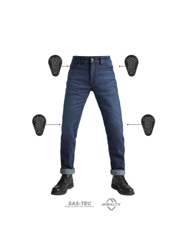 PANDO MOTO МУЖСКИЕ МОТОДЖИНСЫ ARNIE SLIM BLUE