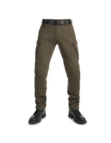 PANDO MOTO MARK OLIVE AAA MEN'S MOTO JEANS