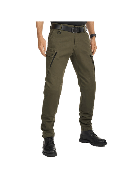 PANDO MOTO MARK OLIVE AAA MEN'S MOTO JEANS
