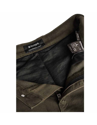 PANDO MOTO MARK OLIVE AAA VYRIŠKI MOTO DŽINSAI
