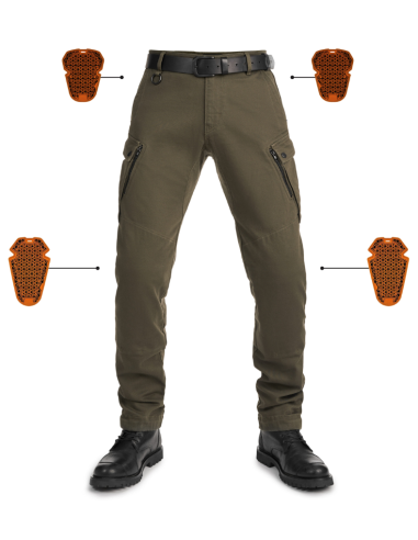 PANDO MOTO MARK OLIVE AAA VYRIŠKI MOTO DŽINSAI