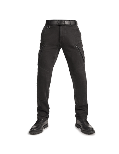PANDO MOTO MARK BLACK AAA MEN'S MOTO JEANS