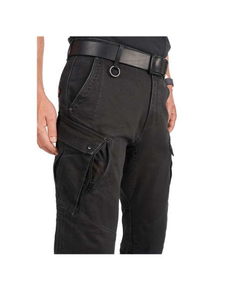 PANDO MOTO MARK BLACK AAA MEN'S MOTO JEANS
