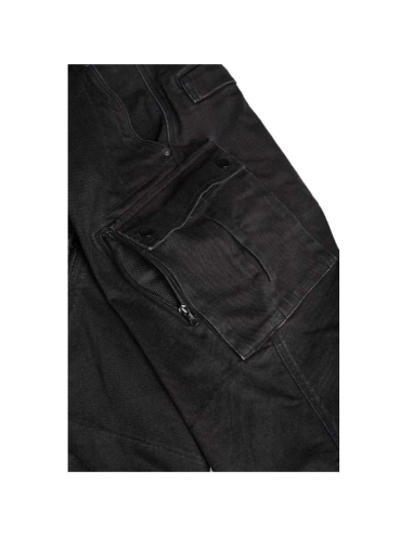PANDO MOTO MARK BLACK AAA MEN'S MOTO JEANS
