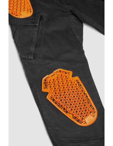PANDO MOTO МУЖСКИЕ МОТО-ДЖИНСЫ MARK BLACK AAA