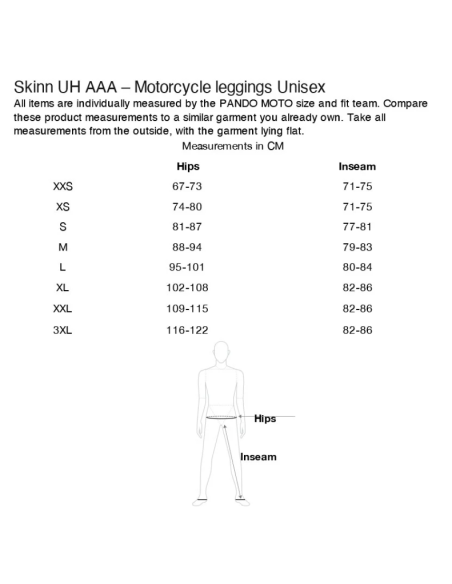 PANDO MOTO SKIN UH AAA UNISEX PROTECTIVE MOTO TROUSERS