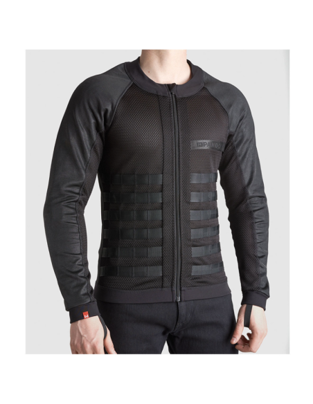 PANDO MOTO ЧЕРНАЯ МОТОКУРТКА COMMANDO UH