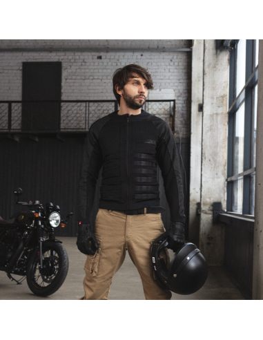 PANDO MOTO COMMANDO UH BLACK MOTO JACKET