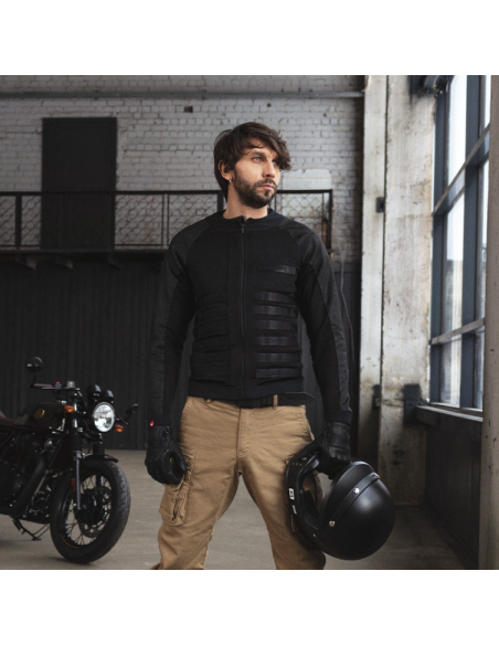 PANDO MOTO COMMANDO UH BLACK MOTO JACKET