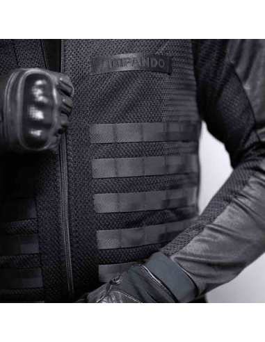 PANDO MOTO ЧЕРНАЯ МОТОКУРТКА COMMANDO UH
