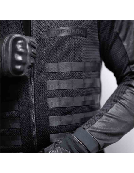 PANDO MOTO ЧЕРНАЯ МОТОКУРТКА COMMANDO UH