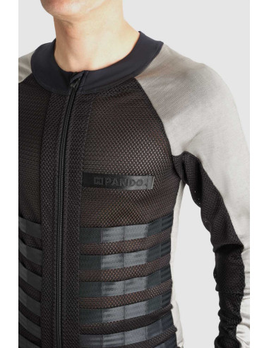 PANDO MOTO СЕРАЯ МОТОКУРТКА COMMANDO UH
