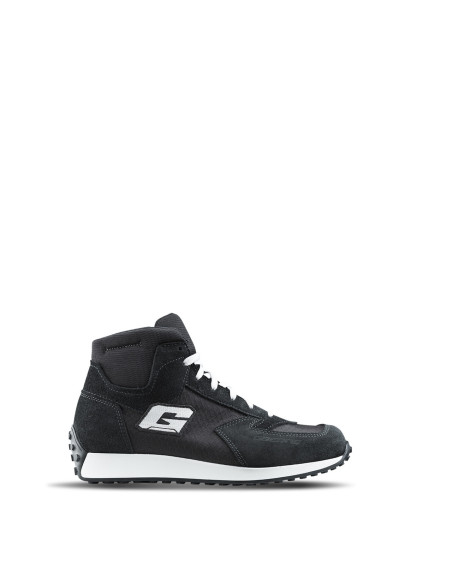 GAERNE G.RUE BLACK/WHITE SHORT MOTO BOOTS