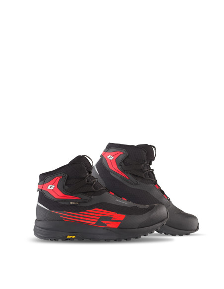 GAERNE КОРОТКИЕ МОТОБОТИНКИ G.XENON GORE-TEX® ЧЕРНЫЙ/КРАСНЫЙ